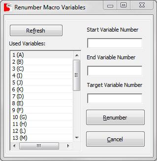 NCPlot v2.30 Manual This tool can renumber the macro variables used by your programs as well as display a list of the variables being used.