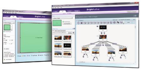FREE BRIGHTAUTHOR SOFTWARE EASY CREATION, PUBLISHING & MANAGEMENT OF PRESENTATIONS BrightSign s free BrightAuthor PC application takes the guesswork out of creating, previewing, publishing and