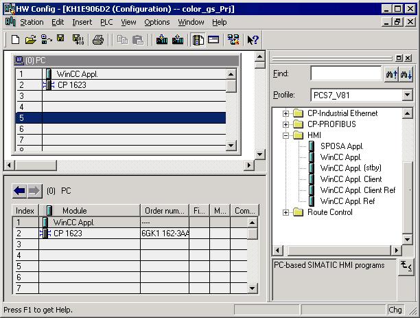 Configuring the OS data in SIMATIC Manager 6.1 Configuring the hardware 10.