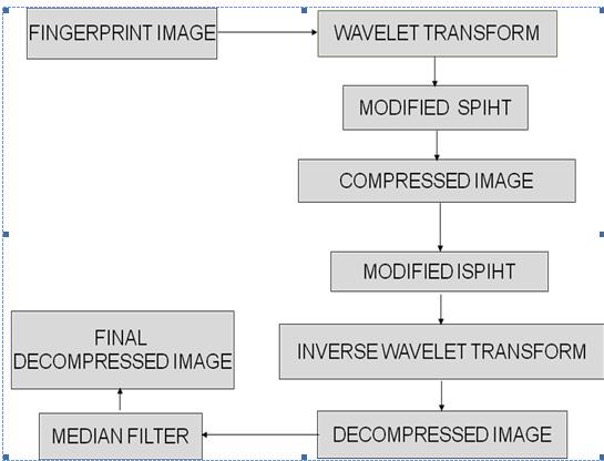 1) The discrete wavelet transform was applied on the fingerprint image ie: single step decomposition and two level decomposition was performed on the fingerprint image.