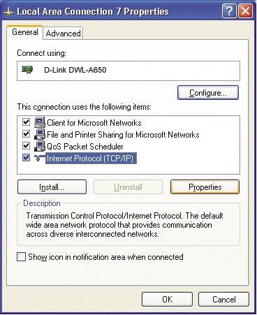 Networking Basics Assigning a Static IP Address in Windows XP/2000 Click on Internet Protocol (TCP/IP) Click Properties Input your IP address and subnet mask.