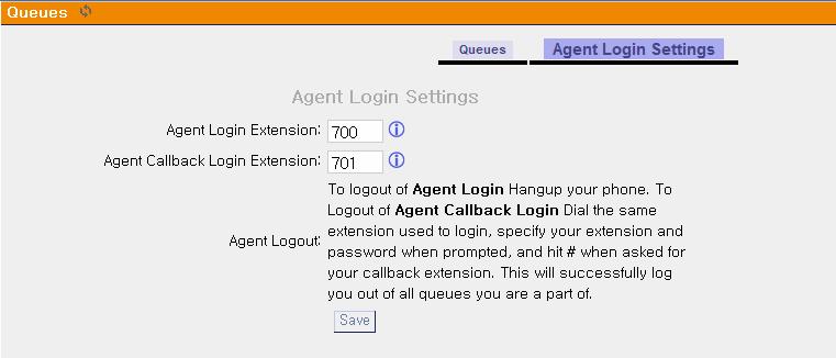 These changes will be effective once the Apply Changes button is pressed. An agent must login first before accepting calls from the queue(s).