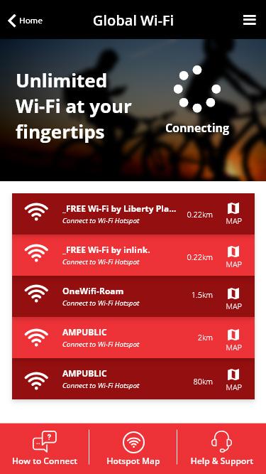 Connecting manually to a hotspot If you are having trouble automatically connecting to a hotspot, then follow the below steps. 1 2 3 1. Open the Sleek App.