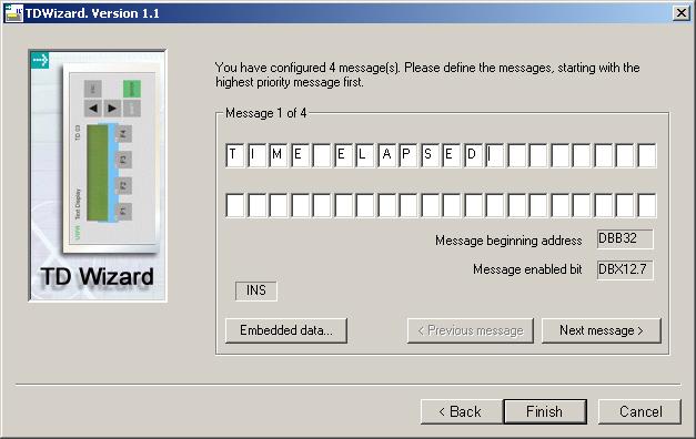 Teil 2 Deployment TD 03 Manual VIPA HMI Create messages This dialog window allows you to enter the text for the messages.