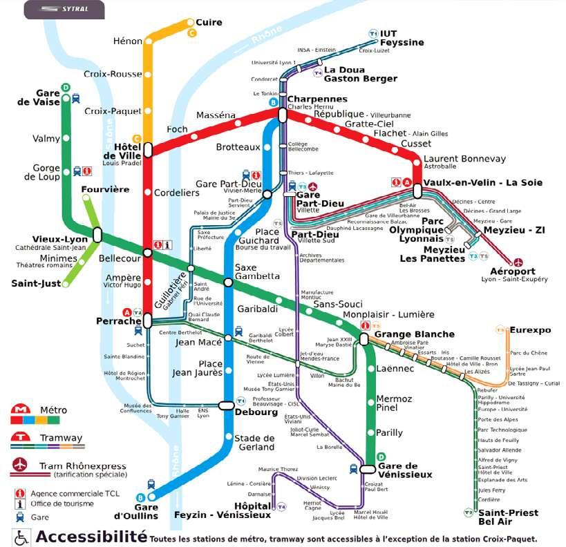 How to find us: By underground FROM THE TRAIN STATION LYON PART-DIEU Take the underground: line B towards Gare d'oullins, up to the stop: Saxe Gambetta Then, take line D -