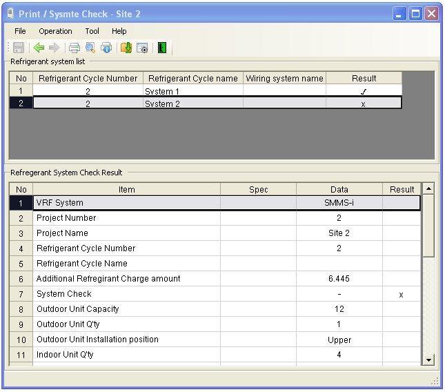 26 8. System Check Displays the results of the System Check for all Systems The Summary table at the top