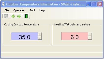 8 3. Outdoor Design Temperature Setting Select the design temperature setting for