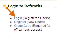 Section 1: Creating a RefWorks Account Go to the Library s home page at http://www.library.ualberta.