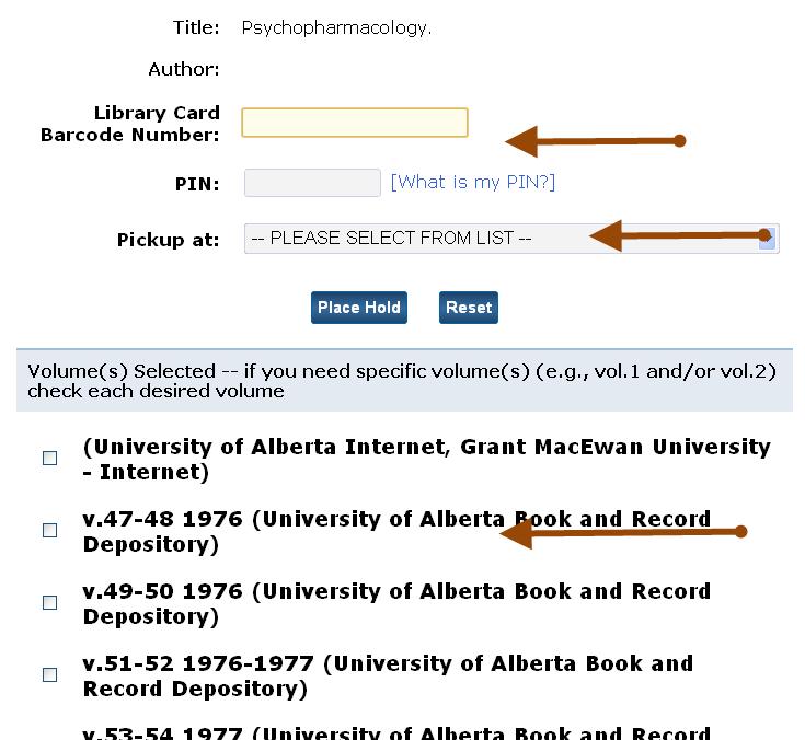 the Library Catalogue link in the Get-It menu. The location of the print journal is listed below.