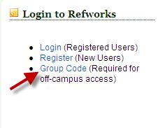 Code Click Go to Login Login to your RefWorks Account Section 3: Creating Folders