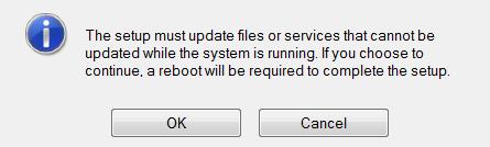 6. The following message appears: Figure 20 Uninstall Reboot Message 7. Click OK. 8. Reboot your system.
