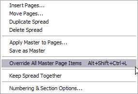 So...what is a Master Page? Any item that appears on a Master page will appear on subsequent document pages based on that master.