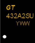 8.5 MSOP Package GT: Giantec Logo 432A2SU: