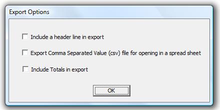 Using the Export to File function If you click on the Export button at the top of the report you will be prompted