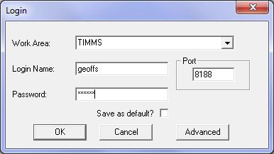 TIMMS NAVIGATION Logging in To access the TIMMS system you will normally use the TIMMS Client icon on your desktop, or within your Windows start menu or programs section.