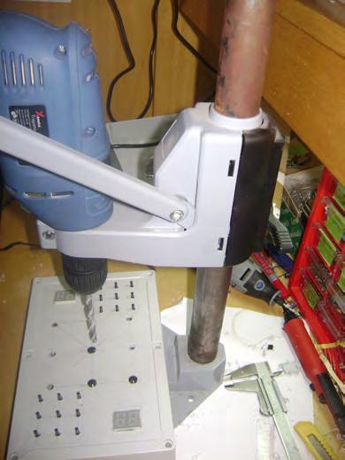 Step 13 - Making holes Use a drill with a steady hand or use a drill press.