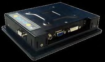 Black color, W/ USB resistive touch screen, 12V DC input, R10 12 15 17 19 TPE-M120/R-R11 12 600 cd/m² XGA LCD monitor, aluminum front panel, black color, W/ USB resistive touchscreen, 9 ~36V DC