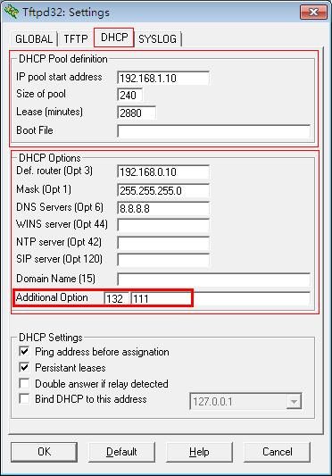 7. Click the OK button. Open the DHCP VLAN on the Hanlong IP Phones DHCP VLAN is No on IP phones by default. You can open DHCP VLAN via web interface. The DHCP option is 132.