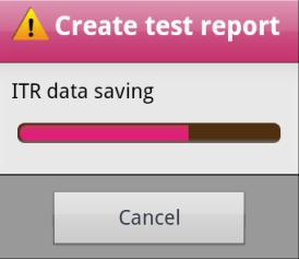 Data How to use 1-4. Create test report 1. Press the Create test report from the Data menu. 2. It creates the ITR data.