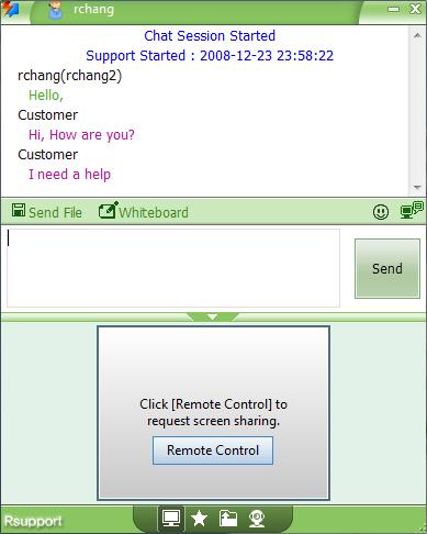 Chat Support The representative and customer can talk to each other in real-time through their web browser