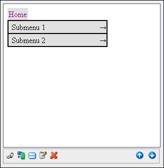 4.1.3 Add a Link to a Submenu To add a link to a submenu: 1. In the DHTML Link Menu Properties dialog, select a submenu by double clicking on it in the Preview window.