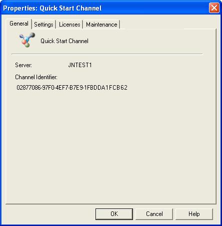 Policy Commander General Tab (Channel Properties) The Channel Properties General tab displays information about the Channel that is currently open in the Console main window.