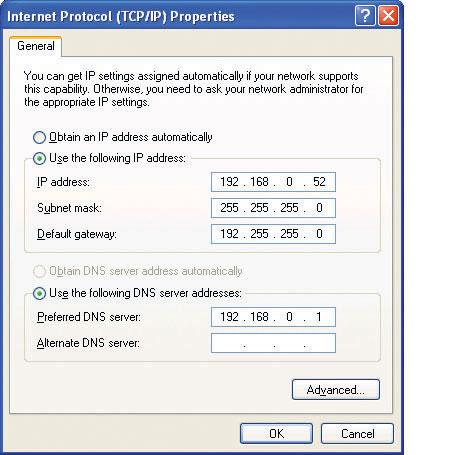 IP Address Configuration To connect to a network, make sure the proper network settings are configured for DWL-G650+.