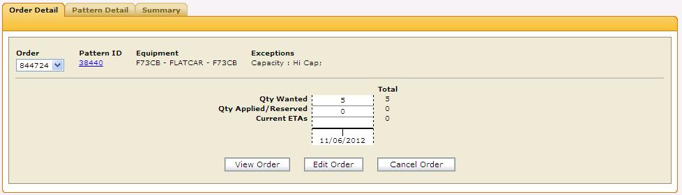 You can click View to see a separate order detail view or you can click Edit to change your order. If you click the Order # link, you can access specific details about the order.
