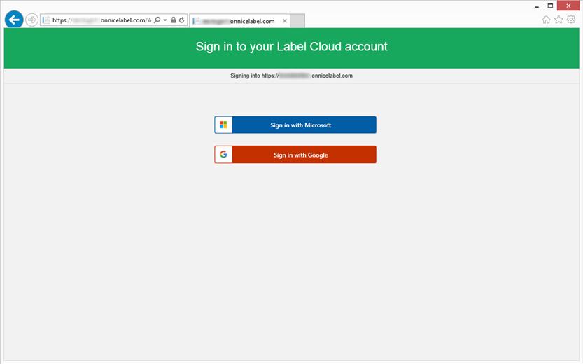 2. The link takes you to the account sign in page. Sign in with your Microsoft or Google account.