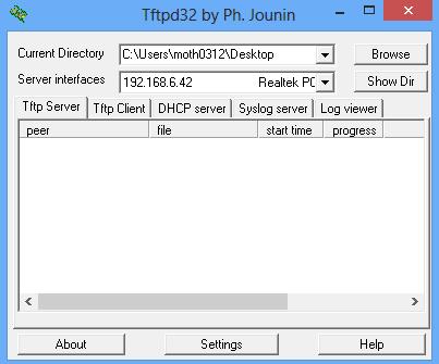 Step2. Create a tftp Server (For example, tftpd on Windows). 1) Install tftpd32 software on computer. Download link: http://tftpd32.jounin.net/tftpd32_download.