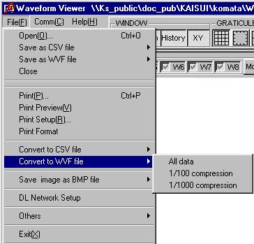 4.2 Converting the File Data Format 3. The Save As dialog box appears. Select the destination folder and the file name and then click Save. The file name extension is automatically converted to.csv.