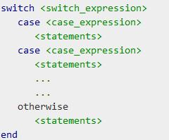 switch command A switch block conditionally executes one set of statements from