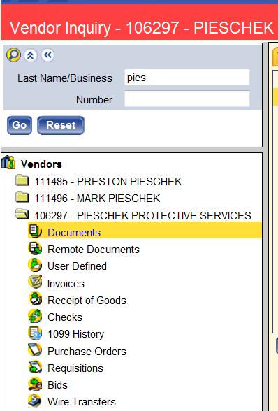Procedure to add documents in Vendor Inquiry Back to Top 1.