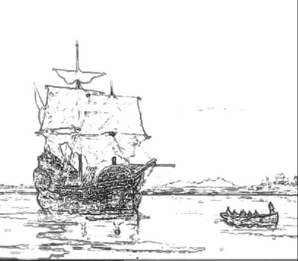 Chapter 1A Mayflower in Plymouth Harbor by William Halsall