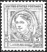 Chapter 48b Louisa May Alcott Stamp Copyright