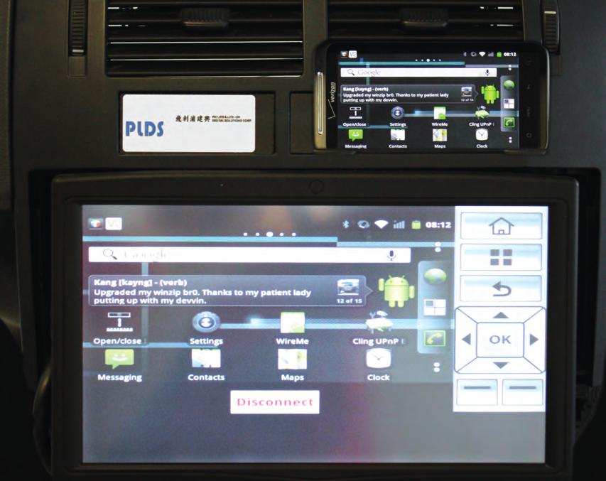 Philips & Lite-On Digital Solutions Automotive Quality Products & Services Various driver safety options Special applications for the car Wi-Fi, USB and Bluetooth Connection Real VNC Software New