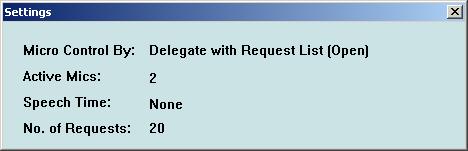 The delegate at the top of the request-to-speak list will automatically be promoted to the speakers list when a delegate on the speakers list switches his/her microphone off.