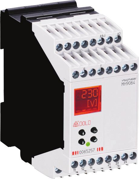 Monitoring technique VARIMETER Voltage relay MK 9064N, MH 9064 0269462 Your Advantages Preventive maintenance For better productivity Quicker fault locating Precise and reliable Min-, Max.