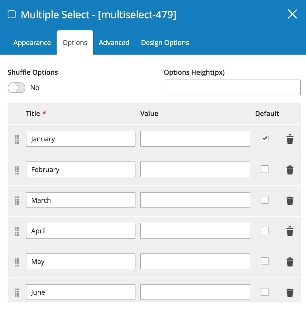 4.2.2 Multiple Select In multiple select,