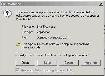 The Skandocs Home Page Users who have Windows 2000, Windows XP or Vista operating systems installed on their PCs: Go to the download box on the left hand side of the screen and either click on the