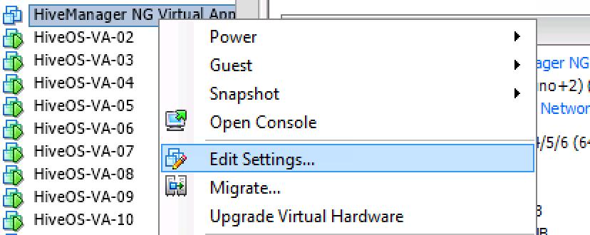 HiveManager NG Virtual Appliance: vsphere Configuration 8 7. Verify that the hosts are in the cluster.
