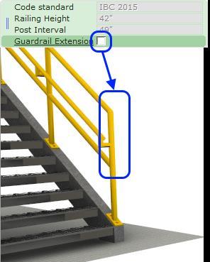 Stairs Extension The component tab that was previously named just Stairs has been renamed to Commercial Stairs to help differentiate it from Industrial Stairs, and reduce the risk of mixups.