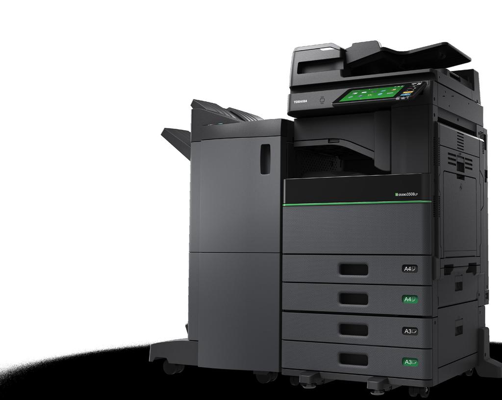 3 MONOCHROME PRINTING HAS NEVER BEEN THIS GREEN! Toshiba s hybrid technology combines conventional printing with erasable printing which allows you to reuse paper over and over again.