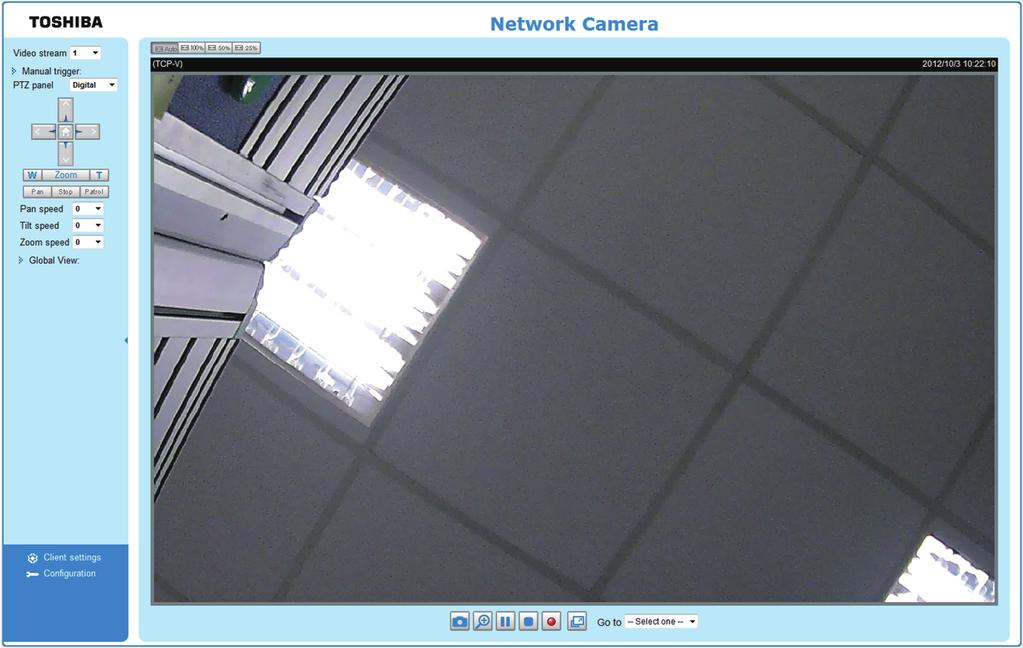 Retrieving Images 1. Access the Network Camera from the network. 2.