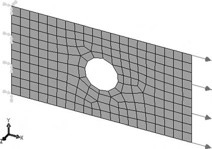 348 Appendix B Finite Element Analysis Using NEi Nastran 2. Right-click on Mesh in the entity list, and select Edit to define mesh parameters. 3. In Mesh window, type in 0.