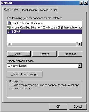 Configuring Windows 98/ME Networking From your Windows desktop, right-click on the Network Neighbourhood icon.
