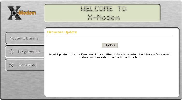 Update Firmware Firmware Updates ADSL Nation may make firmware updates available to download from our web site.