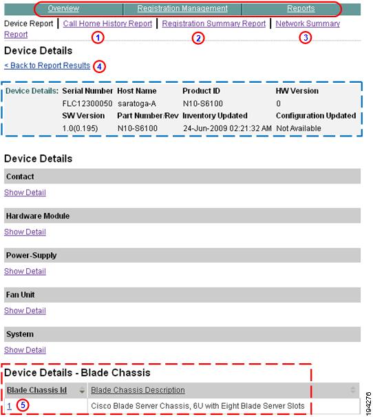 Chapter 3 Report Generation View Blade Chassis Details for Cisco Unified Computing System Devices To view the blade chassis details of a specific Cisco Unified Computing System device in Smart Call