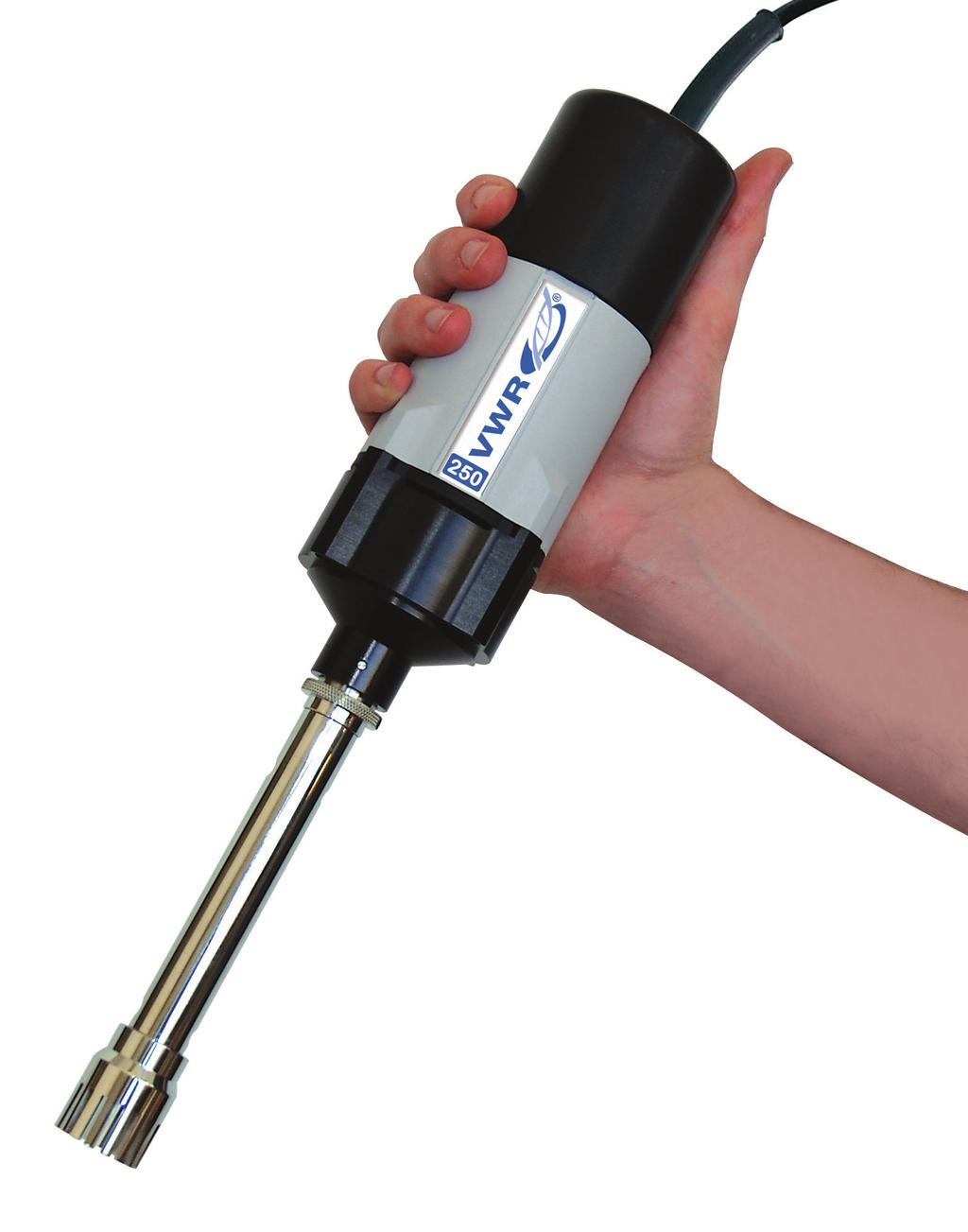 VWR 250 Homogenizer Versatile Hand-Held Homogenizer Unit Ideal for Processing Volumes from 0.