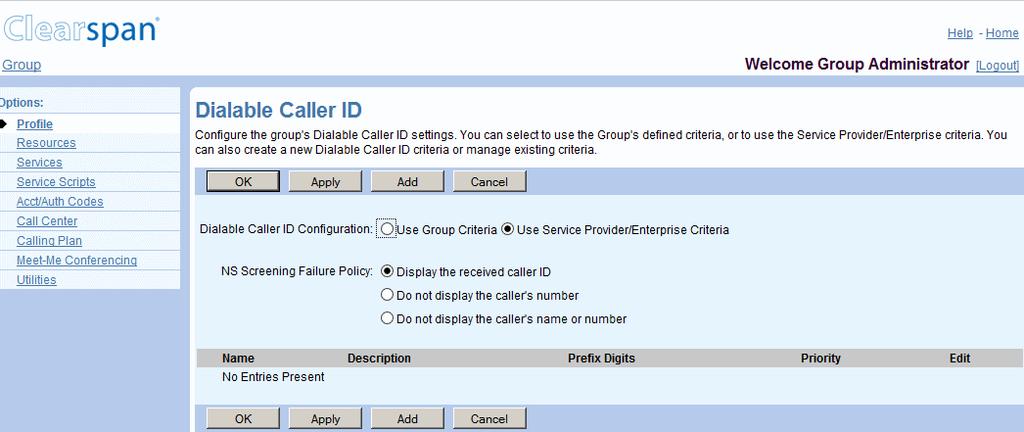 create a new criteria entry, it is automatically assigned the next available priority, which you can subsequently modify. Within a criteria entry, the criteria are grouped.